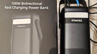 Romoss PMT60 100W 60000mAh,  PM60-1D2 Power bank review