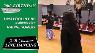 FIRST FOOL IN LINE - Line Dance with Nadine Somers & Quick Walk Through