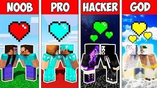 Minecraft NOOB vs PRO vs HACKER vs GOD : LOVE STORY in Minecraft Animation