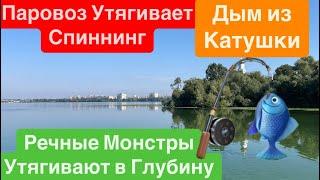 Речные Монстры Ломают УдочкиТакие Поклевки Греют ДушуВырывает Спиннинг из РукДым Из КатушкиДнепр