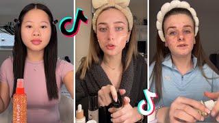 Makeup Tutorial Tiktok Compilation - GRWM  ( Get Ready With Me ) ️(Skincare, Makeup, Outfits) 1123