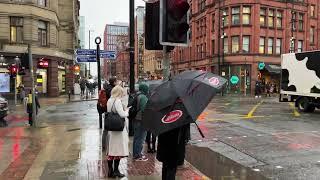 Manchester England Rainy Walking Tour