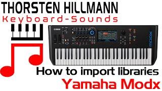 Beginner tutorial, Yamaha modx montage how to import a library