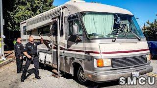 RVs Nearly Towed in Homeless Encampment Cleanup on Rose Avenue; One Car Impounded