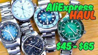 ALIEXPRESS HAUL Ultra Budget Watches $45 - $65 Automatic NH35, Sapphire, Chrono, Divers - July Part1