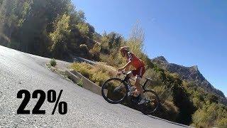 22% road bike climbing