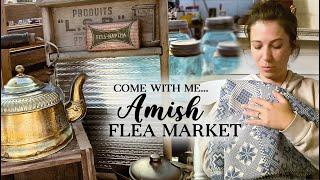 Amish Vintage Flea Market (shop with me) Flea Market Browsing, Thrifty Vintage Deals + Styled Haul!