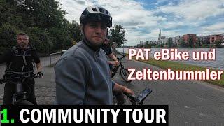 1. Community Tour von PAT ebike und den Zeltenbummlern in Frankfurt am Main