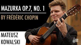 Frederic Chopin's "Mazurka Op. 7, No.1" performed by Mateusz Kowalski on a 1971 Manuel Contreras