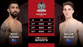 Eternal MMA 62 - Nicko Flessas Vs Quillan Salkilld - MMA Fight Video
