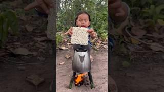 Survival Skills: Single mom show SMART ideas and USEFUL with noodles in forest #camping #bushcraft
