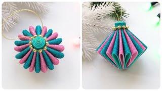 DIY Christmas tree toys / Christmas decorations / How to make / from Foamiran