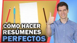 Cómo hacer RESÚMENES FÁCILES y Organizados Para ESTUDIAR MEJOR (10 Tips + Técnica Secreta)