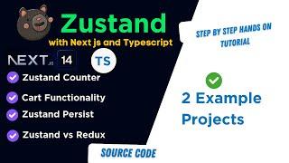 Zustand with Next js and typescript: Build Shopping Cart  project | React State Management Made Easy