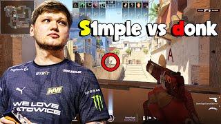 S1MPLE VS DONK! INSANE MATCH - CS2 POV FACEIT MIRAGE "VOICE COMMS" CS2 2024 - #cs2 #s1mple #donk