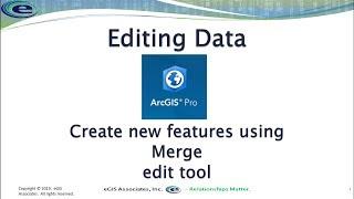 ArcGIS Pro: Using the Merge Edit tool to create new features