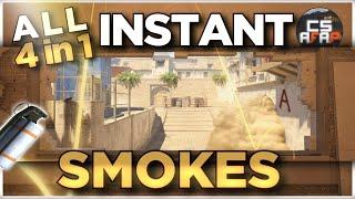 ALL INSTANT smokes (window, con, top-con, B short) on MIRAGE | CS2 afap