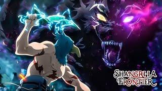 Sunraku and Psyger-0 Vs Lycagon the Nightslayer | Shangri-La Frontier Season 2 - Ep 12