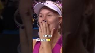 When she realized what she said  - Daria Gavrilova (Saville) interview #tennis #funny #viralshort