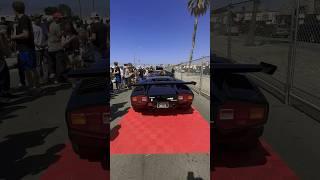 Black Lamborghini Countach LP5000 Quattrovalvole in Monterey Car Week #shorts