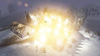 Немцы расстреливают советскую деревню под музыку / men of war 2 / в тылу врага 2