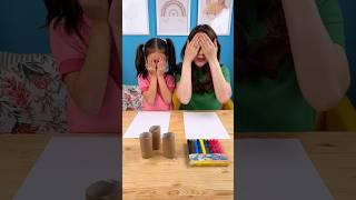  WOW Tube DRAWING!  Easy Art Trick for KIDS to Try ️ #shorts #kids