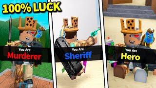 LUCKY Murder Mystery 2 Funny Moments!! (Roblox MM2)