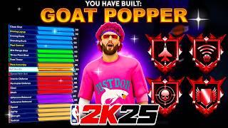 My "GOAT POPPER" BUILD IS DOMINATING NBA 2K25! BEST PF/BACKEND BUILD on NBA 2K25