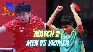 Cao Wei vs Sun Yingsha (Men vs Women)