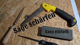 Säge schärfen ganz einfach | Bushcraft Säge schärfen | Bushcraftskill Prepperskill