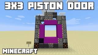 Minecraft's Smallest 3x3 Piston Door.