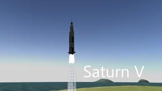 KSP: Saturn V recreation (no DLC, stock) | stock kerbal space program v1.10