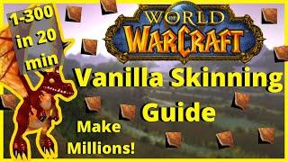 Beginner's Skinning Gold Guide | Vanilla Skinning 1-300 in less than 20 min!| INSANE GPH!! EP. 1