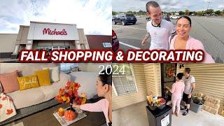 FIRST FALL 2024 VLOG  michaels shopping, cozy fall home decor & more!