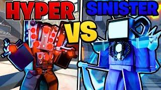 HYPER UPGRADED TITAN SPEAKERMAN VS SINISTER TITAN TV MAN! (Toilet Tower Defense)!