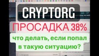 CRYPTORG Просадка 38% Что делать?