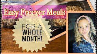 FREEZER MEALS ON A BUDGET | MULTIPLE FREEZER MEAL STARTERS | KANDICE MARTINEZ