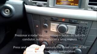 Opel (Vauxhall) Vectra air conditioning control.