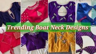 Best 50|| boat neck design || blouse designs new model || blouse design || blauj dizain