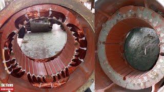 7Kw motors Winding electric motor winding  complete Video Siddiq Engineering