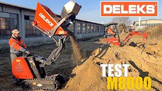 DELEKS M8000 multifunction minidumper - Promo video - combined with M180 mini excavator.