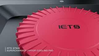 IETS GT600 Gaming Laptop Cooling Stand with 5.5-inch Turbofan, RGB Light, USB Hub, 2800 RPM