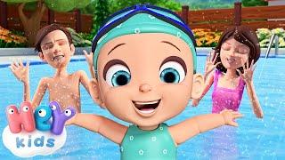 Swimming song for kids  Swim like a little fish | HeyKids - Nursery Rhymes