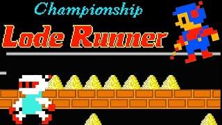 Championship Lode Runner (FC · Famicom) video game port | 50-stage (1 loop) session 