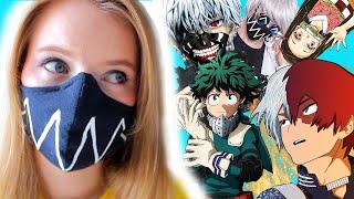 Custom Painted Anime Face Masks