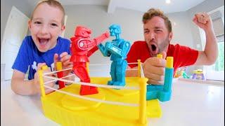 Father & Son EPIC BATTLE ROBOTS! / Rock-Em Sock-Em !