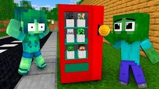 Monster School : ZOMBIE GIRL WENDING MACHINE WRONG BABY CHALLENGE - Minecraft Animation