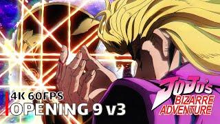 JoJo's Bizarre Adventure - Opening 9 v3 [4K 60FPS | Creditless | CC]