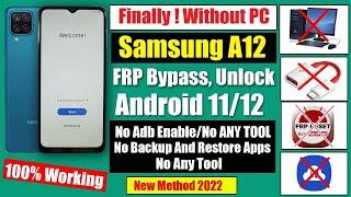 Samsung A12 [A127F] FRP Bypass | A12 Frp Android 12/13 Google Account Remove New Method 2024