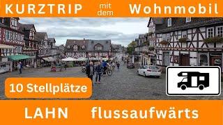  Kurztrip LAHN, 10 STELLPLÄTZE, Limburg, Braunfels, mit dem Wohnmobil